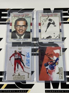 (4) Olympic Autograph Cards - Lindh, Koch, McCormick, Simon