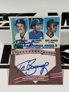 (2) Tom Brunansky Autograph Baseball Cards w 1982 Topps Rookie Card