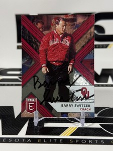 Barry Switzer Autograph Football Card