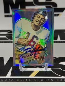 Frank Gifford Autograph 2001 Bowman Chrome Reprint #R-FG Football Card