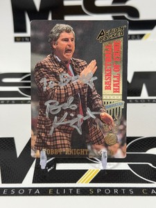 Bobby Knight Autograph Basketball Card