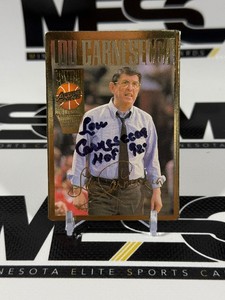 Lou Carnesecca Autograph Basketball Card
