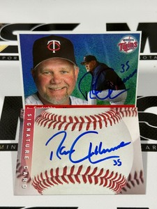 (2) Ron Gardenhire Autograph Baseball Card Lot Minnesota Twins