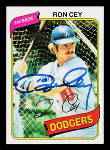 Ron Cey Autograph 1980 Topps #510 Vintage Football Card