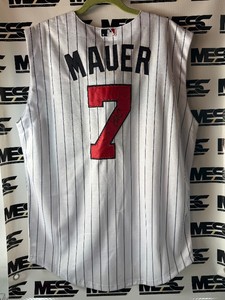 Joe Mauer Autographed 2010 Target Field Inaugural Season New MLB Authentic Majestic Jersey Size 50 Minnesota Twins