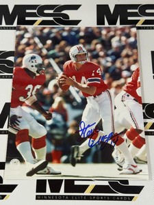 Steve Grogan Autograph 8x10 Football Photo