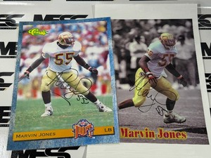 (2) Marvin Jones Autograph Football Photos