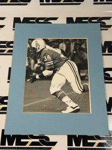 Earl Campbell Autograph Football Photo