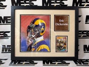 Erick Dickerson Autograph Football Card Framed