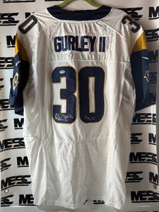 Todd Gurley Autograph w PSADNA Authenticity New With Tags Authentic NFL Nike Los Angeles Rams Football jersey Size 60