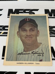 Harmon Killebrew Autograph Minnesota Twins Baseball Photo