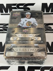2023-24 Upper Deck Series Two Hockey Card Tin w Young Guns