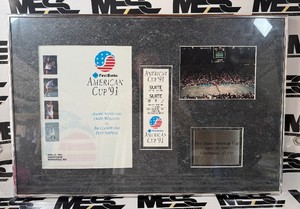 1991 American Cup Tennis Framed Ticket and Program