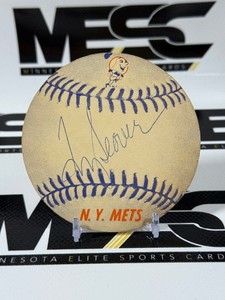 Tom Seaver Autograph Vintage New York Mets Baseball Card