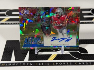 TreVeyon Henderson Auto 25 2022 ProSet Auction Ink #AI-TH1 Numbered 1025 Football Card