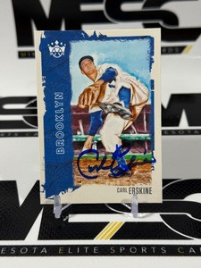 Carl Erskine Autograph Baseball Card