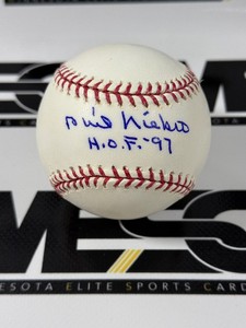 Phil Niekro Autograph Rawlings OMLB Selig Baseball