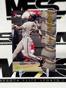 Barry Bonds Autograph /630 1995 Classic 5 Sport Limtied Edition Baseball Card Numbered 555/630