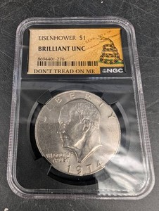 1974 Eisenhower $1 NGC Brilliant Unc
