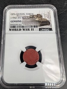 NGC OPA Ration Token (1942-45) Red Point