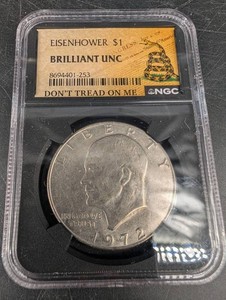 1972 Eisenhower $1 Brilliant Uncirculated NGC Coin
