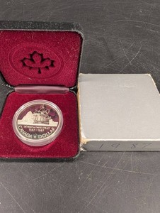 Canada Dollar Detroit De Davis Strait 1587-1987 In Display Case