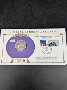 Morgan Silver Dollar 1895-O Gettysburg Panel