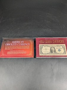 1957 Silver Certificate One-Dollar Currency Display
