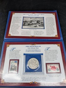 1904 New Orleans Mint Silver Dollar Display