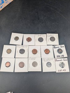 Historic German, British, Swedish & Roman Coin Mixed Lot (Lot of 14)