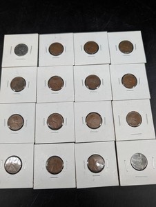 Wheat Cents, Lot of 16