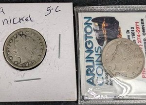 1899 Liberty Head V Nickels - Pair (Lot of 2)