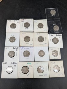Buffalo Nickel Collection - Assorted Dates (Lot of 17)