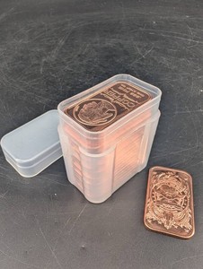 Decorative .999 Fine Copper Bars - One Avoirdupois Ounce Each