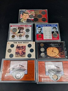 Historical U.S. Coin Display Cards Mixed Lot