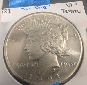 1921 Key Date Peace Dollar