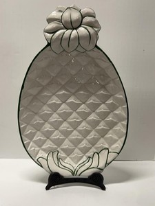 XL Zanolli Italy Pineapple Ceramic Serving Platter Majolica Style