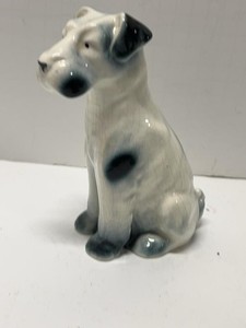 Whitleys Figural Dog Ceramic Perfume Bottle Vanity Display