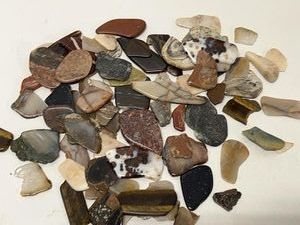 Lot of Mixed Polished Gemstone Cabochons Lapidary Stones Assorted