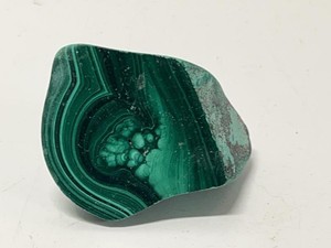 Polished Malachite Freeform Specimen Display Stone Green Banded