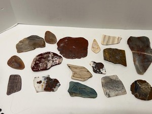 Assorted Polished Jasper Agate Stone Slabs Cabochon Lapidary Lot
