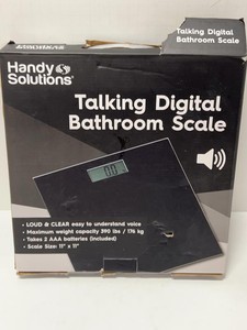 Handy Solutions Talking Digital Bathroom Scale 390 lb 11 x 11