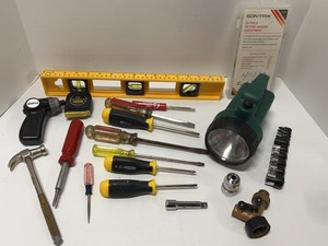 Stanley Hand Tools & Hardware Mixed Lot Flashlight Sockets Level