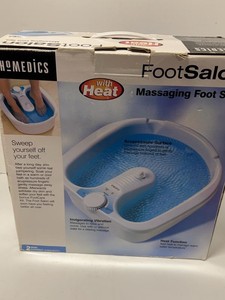Homedics FootSalon With Heat Massaging Foot Spa FootCare Kit