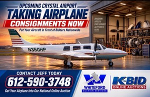 TAKING AIRPLANE CONSIGNMENTS NOW FOR OUR SEMI-ANNUAL AIRPLANE AUCTION