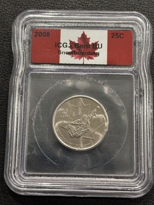 2008 Canada Snowboarding Quarter ICG Gem BU