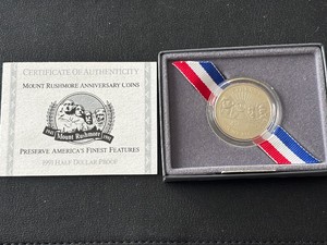 1991 Mount Rushmore Half Dollar Proof