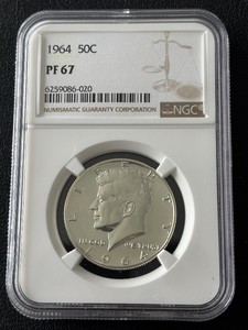 1964 Kennedy Half Dollar Proof NGC PF67