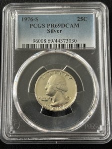 1976-S Bicentennial Silver Quarter Proof PCGS PR69 Deep Cameo
