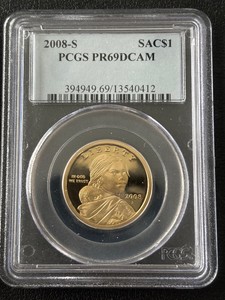 2008-S Sacagawea Dollar Proof PCGS PR69 Deep Cameo